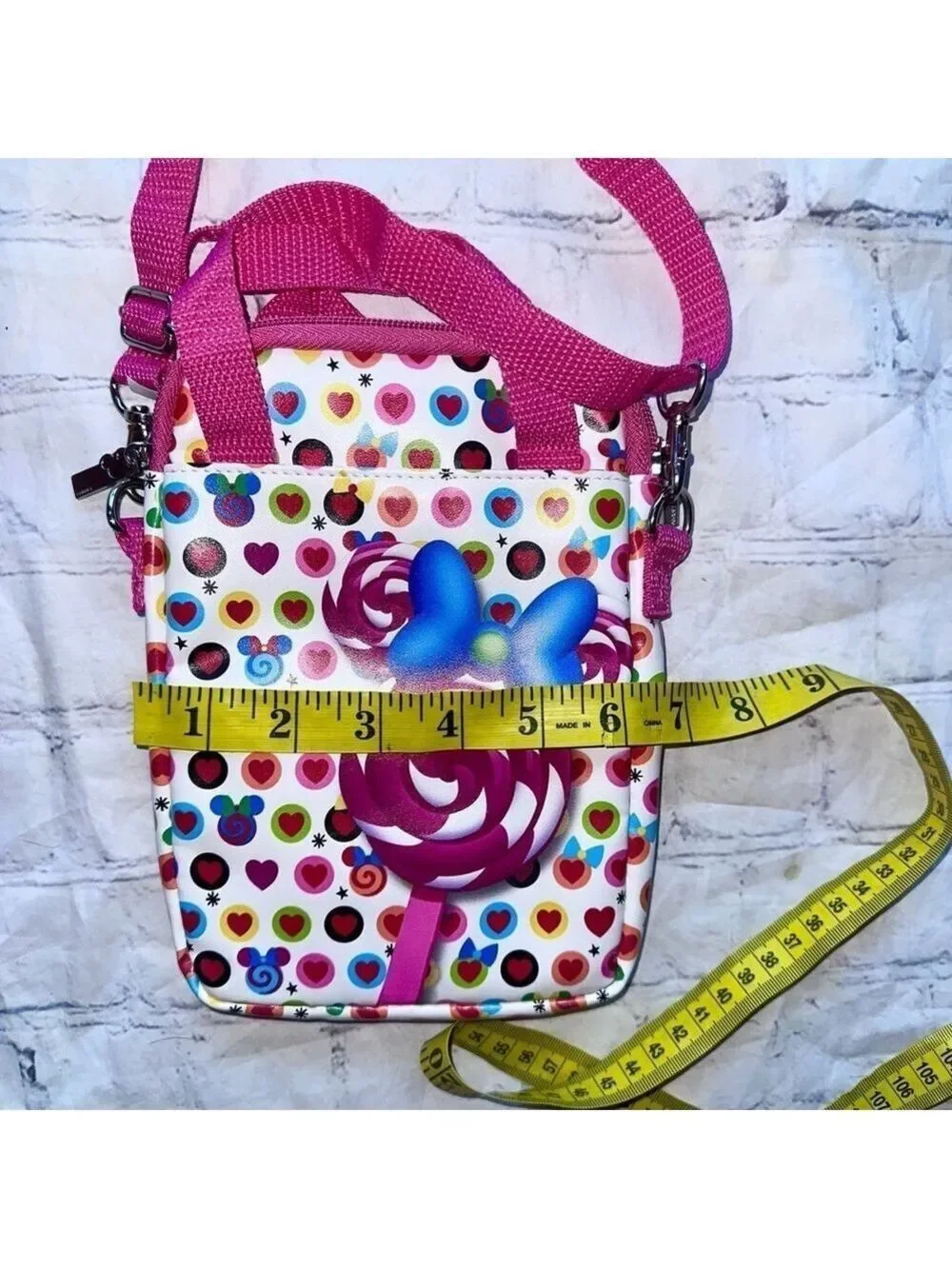 RARE New Disney Tech Minnie Mouse Pink Candy Purse Tablet Phone Crossbody